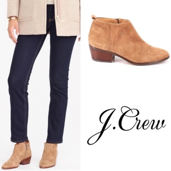 J. Crew Shoes - J. Crew Women’s Sawyer Ankle Boots/Booties in Tan Suede Size 8.5M